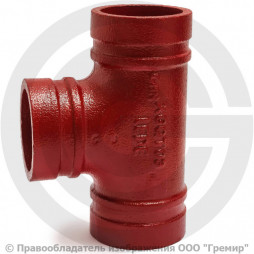 Тройник переходной под резьбу грувлок Ду 80-32 (Дн 89х11/4") Ру-25 XGQT08S