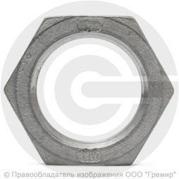 Контргайка нержавеющая AISI 316 6-ти гранная ВР-ВP Ду-8 (1/4")