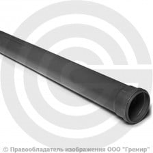 Труба НПВХ (ПВХ) канализационная серая Дн 50х3,2 безнапорная L=0,5м в/к Хемкор