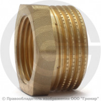 Футорка латунная НР-ВР (НАР-ВН) Ду 10-8 (3/8"-1/4") VALFEX
