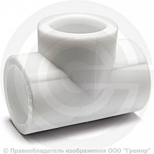 Тройник PP-R белый Дн 75 Pro Aqua