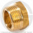 Футорка латунная ВР-НР (ВН-НАР) Ду 4-8 (1/8&quot;- 1/4&quot;) STOUT