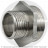 Ниппель латунный переходной НР (НАР) Ду 20-15 (3/4&quot;-1/2&quot;) никель SantechSystems
