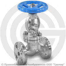 Клапан запорный нержавеющий фланцевый Ду-50 Ру-40 (Т<250°С) 15нж22нж Китай