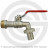 Кран латунный спускной Ду-15 (1/2&quot;) Ру-10 НР (НАР) под шланг Ридан BVR-CR
