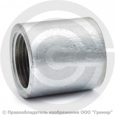 Муфта стальная оцинкованная Ду-20 (3/4")