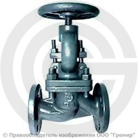 Клапан запорный стальной фланцевый Ду-40 Ру-40 (Т<425°С) 15лс22нж ЧАЗ