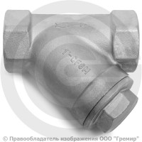 Фильтр сетчатый нержавеющий AISI 316 (CF8M) Ду-15 (1/2") Ру-40 ВР (ВН) (Т<180°С) ABRA YS-3000