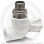 Кран PP-R Дн 25-3/4" НР (НАР) угловой для радиатора белый Pro Aqua