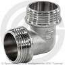 Уголок (угольник) латунный реборда НР (НАР) Ду-15 (1/2&quot;) никель SantechSystems