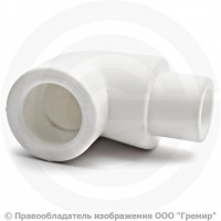 Угольник PP-R белый внутренняя-наружная пайка Дн 25 90гр для труб VALFEX