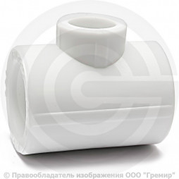 Тройник PP-R переходной белый Дн 40-20-40 PRO VALFEX