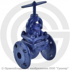 Клапан запорный чугунный фланцевый Ду-32 Ру-25 (Т<150°С) 15кч16п Луидор