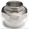 Муфта PP-R комбинированная разъемная белая ВР (ВН) Дн 20-1/2&quot; VALFEX
