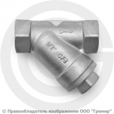 Клапан обратный Y-тип нержавеющий AISI 304 Ду-10 (3/8") Ру-40 ВР (ВН) (Т<250°С) NK-YC10/4
