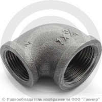 Угольник переходной чугунный ВР (ВН) Ду 32-15 (1 1/4"-1/2")