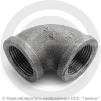 Угольник чугунный ВР (ВН) Ду 20 (3/4")
