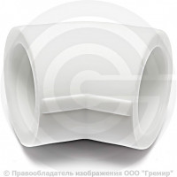Угольник PP-R белый Дн 25 45гр Pro Aqua