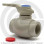 Кран PP-R Дн 32 внутренняя пайка серый Standard Pro Aqua