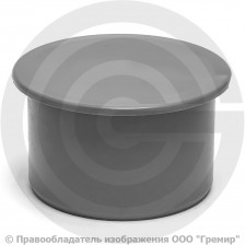 Заглушка PP-H серая Дн 110 б/нап RTP (РосТурПласт)